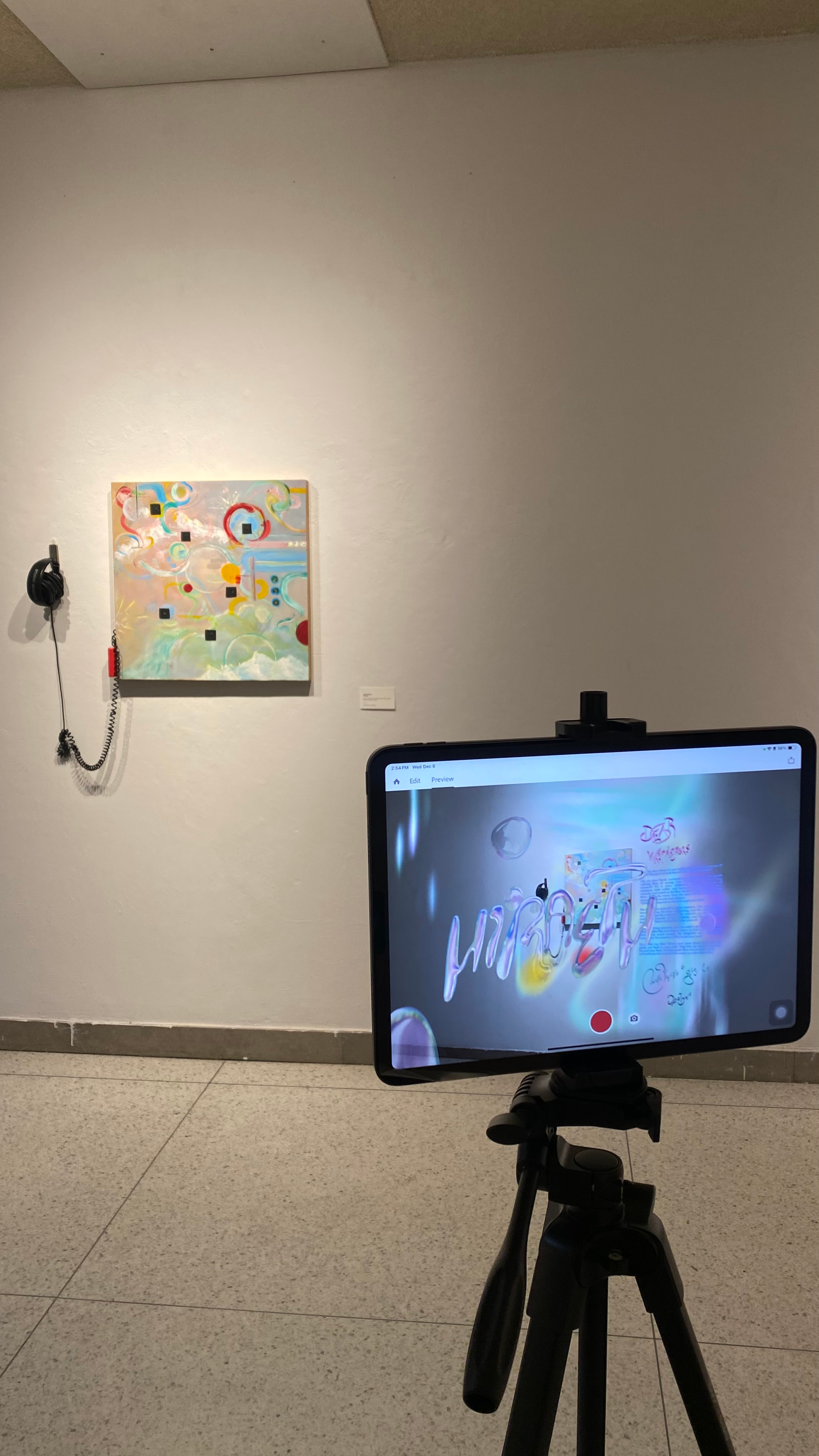 Marshall Interactive pop-up - touch-sensitive painting and AR installation