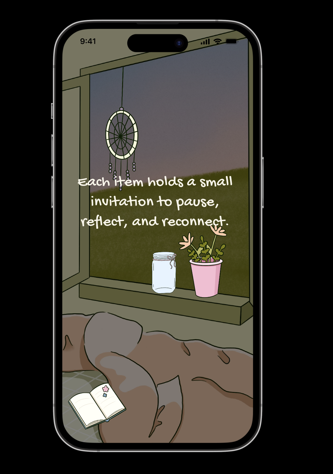 Seek Deep app - AI-powered journaling interface